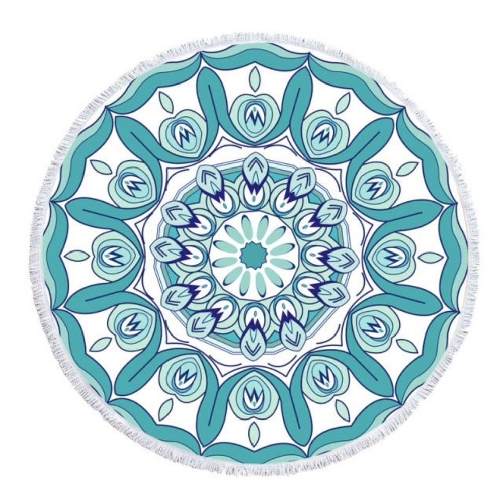 Mandala High Quality Round Beach Towel